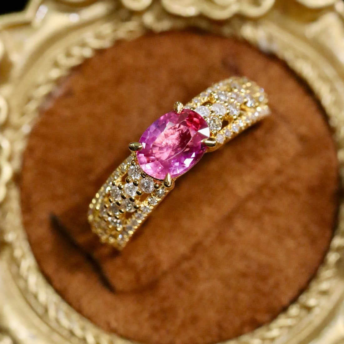 14k Gold 1.11 Ctw Natural Ruby & Diamond Ring - 6