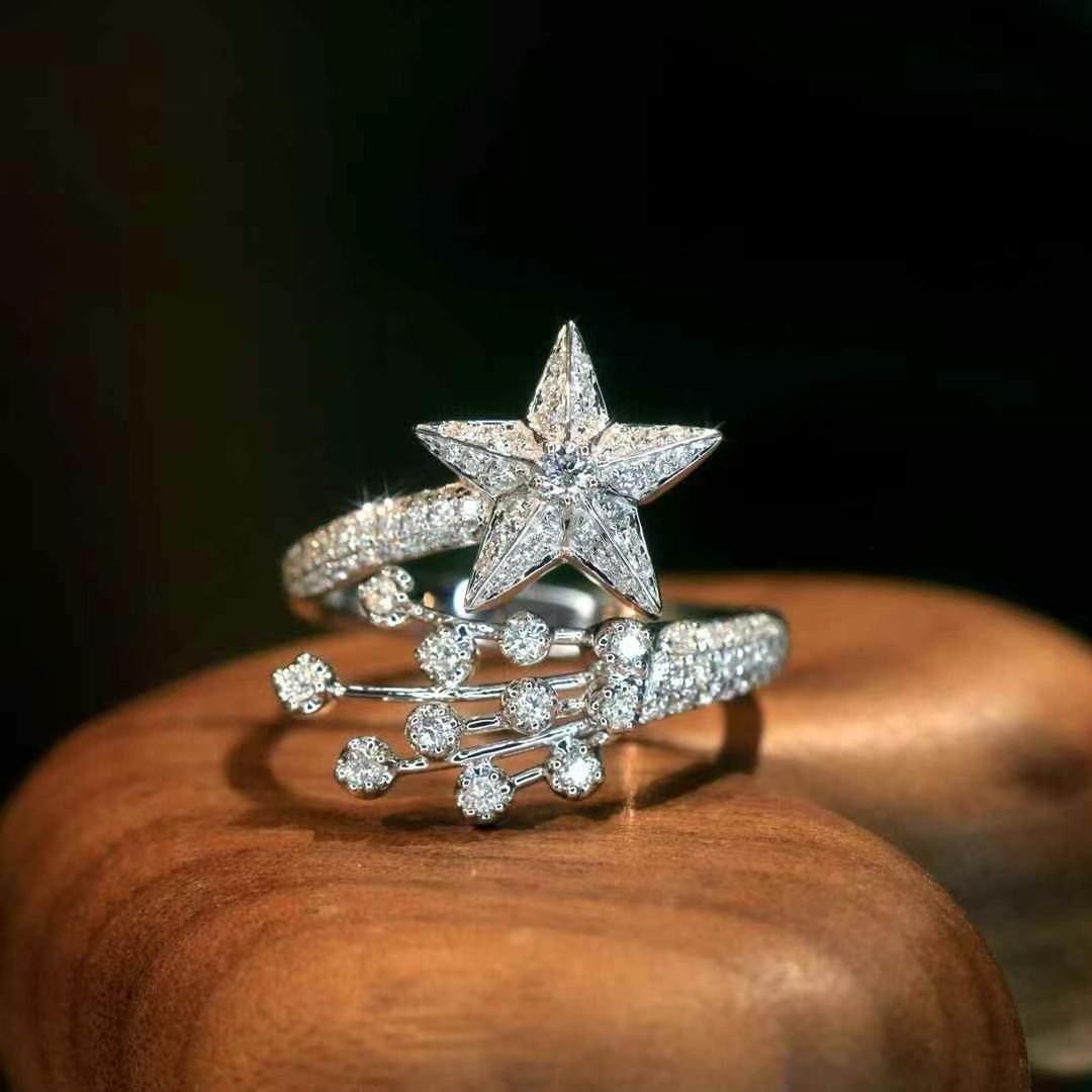 14k Gold 0.6 Ct Natural H Diamond Ring: Ref:231002199 // gold content:14k gold // ring size:7. 25us // // main gemstone:diamond // shape:round // carat weight:0. 6ct // clarity grade:vs-si // color:h // treatment:natural // cut grade:g //