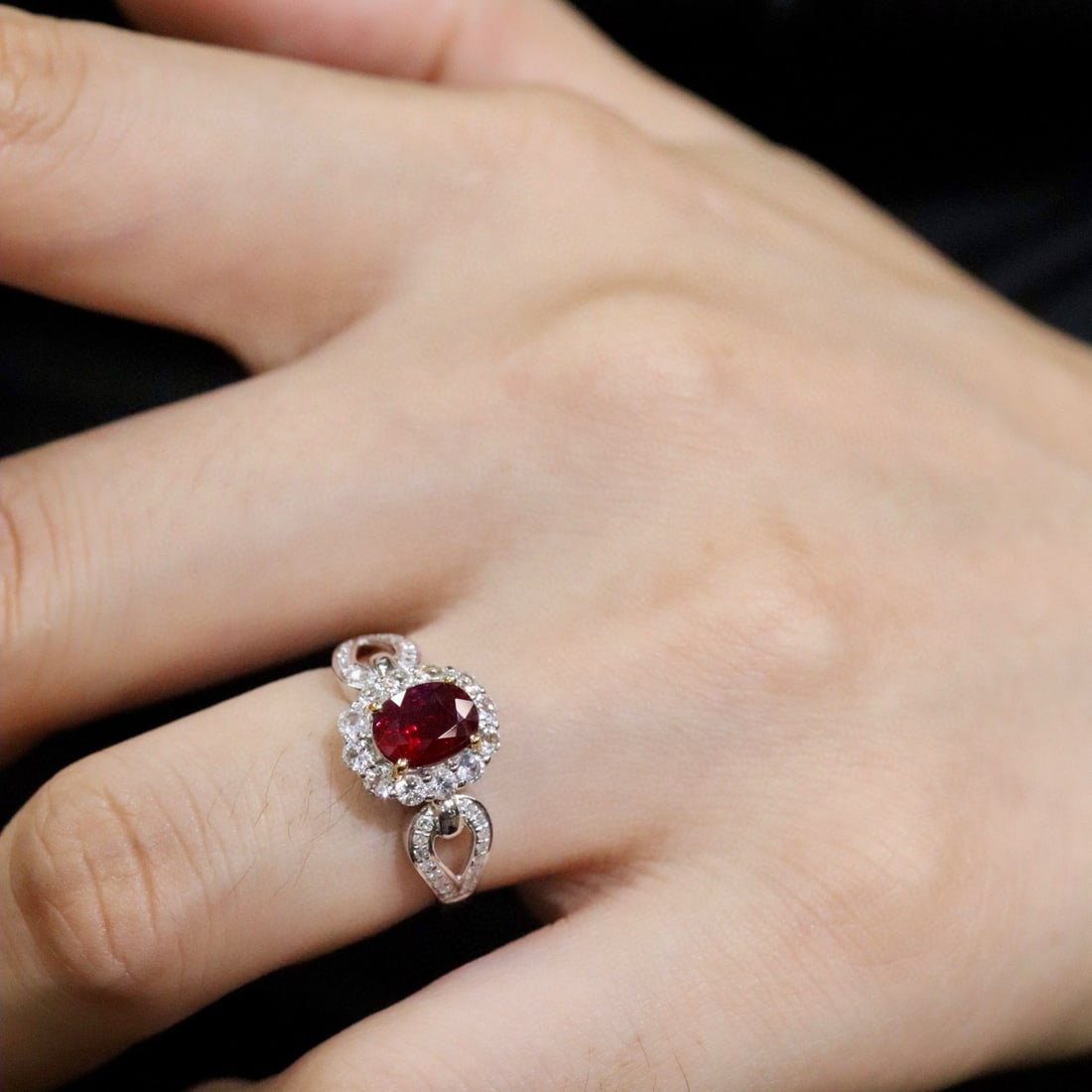 14k Gold 1.03 Ctw Natural Ruby & Diamond Ring - 5