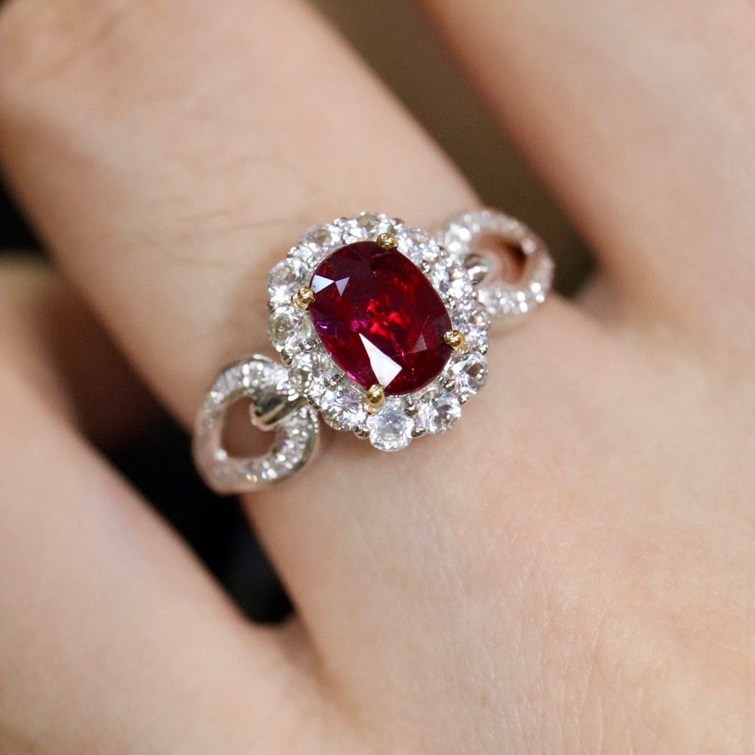 14k Gold 1.03 Ctw Natural Ruby & Diamond Ring - 6