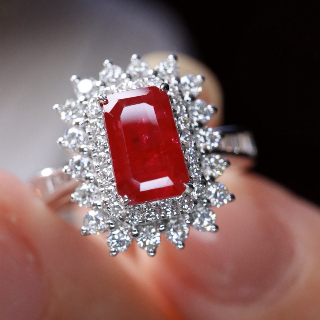 14k Gold 2.01 Ctw Natural Ruby & Diamond Ring (1 of 8)