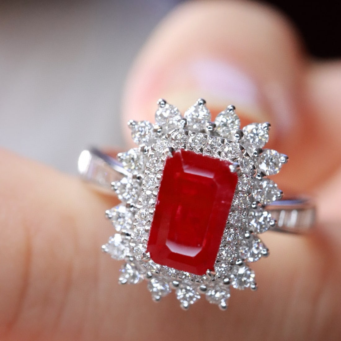 14k Gold 2.01 Ctw Natural Ruby & Diamond Ring - 2