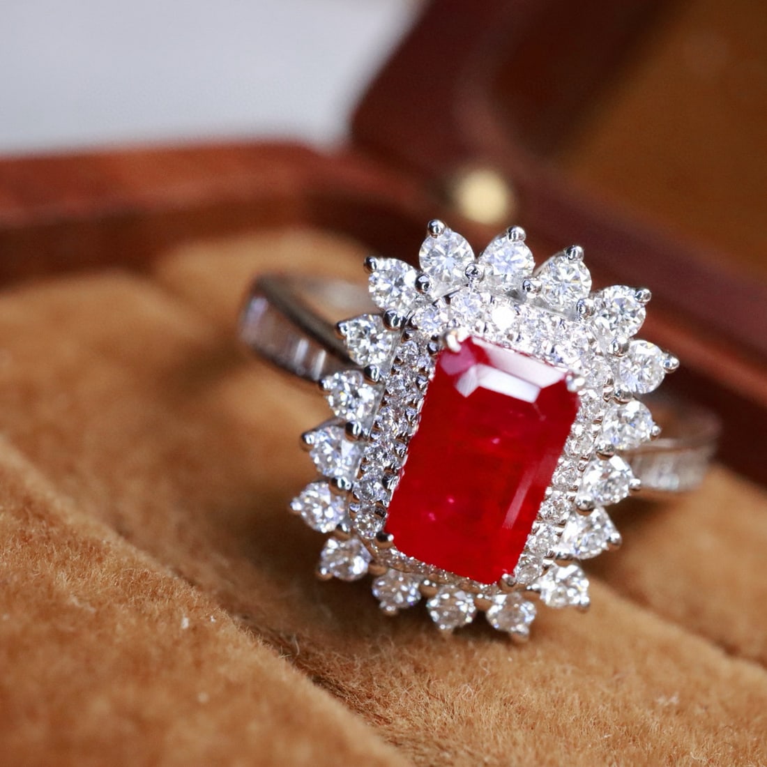14k Gold 2.01 Ctw Natural Ruby & Diamond Ring - 5