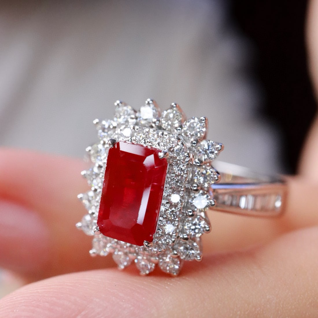14k Gold 2.01 Ctw Natural Ruby & Diamond Ring - 7