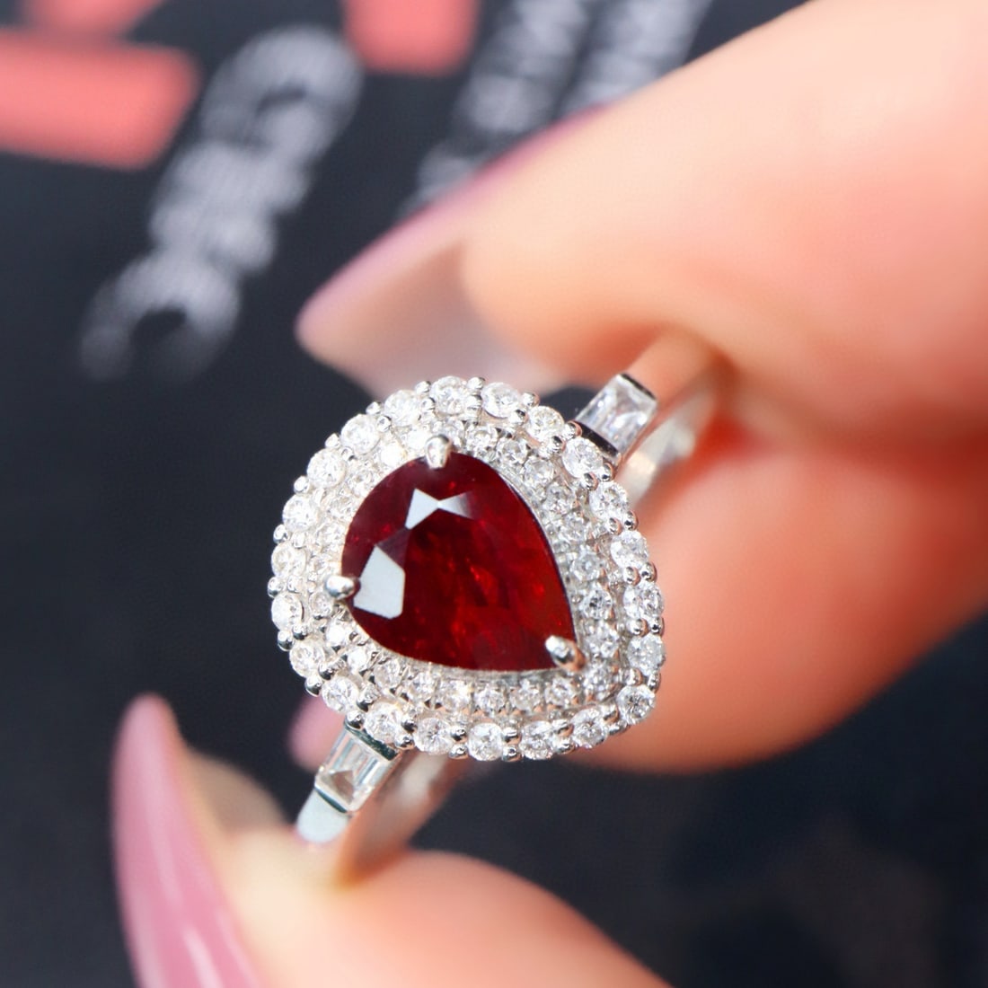 14k Gold 1.31 Ctw Natural Ruby & Diamond Ring - 2