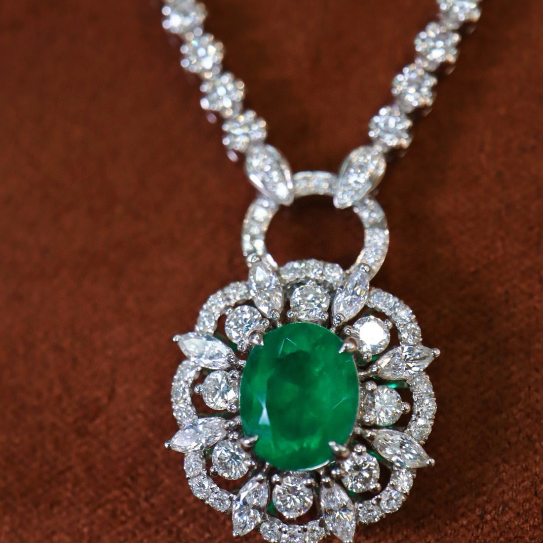 14k Gold 3.37 Ctw Vivid Green Natural Emerald & Diamond Ring/pendant( Without Chain ): Ref:231002293 // gold content:14k gold // ring size:7. 25us // // main gemstone:emerald // shape:oval // carat weight:1. 43ct // color:vivid green // treatment:natural // // adjacent gemstone 2 :