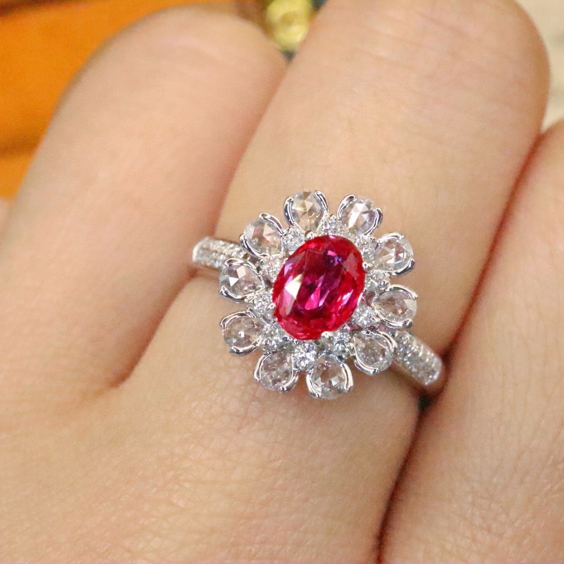 14k Gold 1.51 Ctw Natural Ruby & Diamond Ring - 5