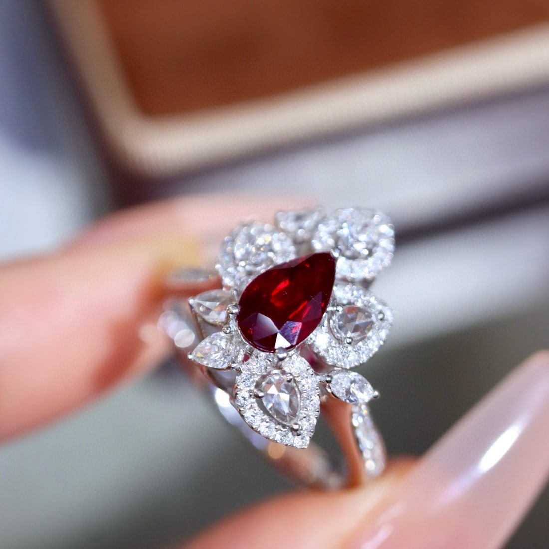 14k Gold 1.65 Ctw Natural Ruby & Diamond Ring - 2