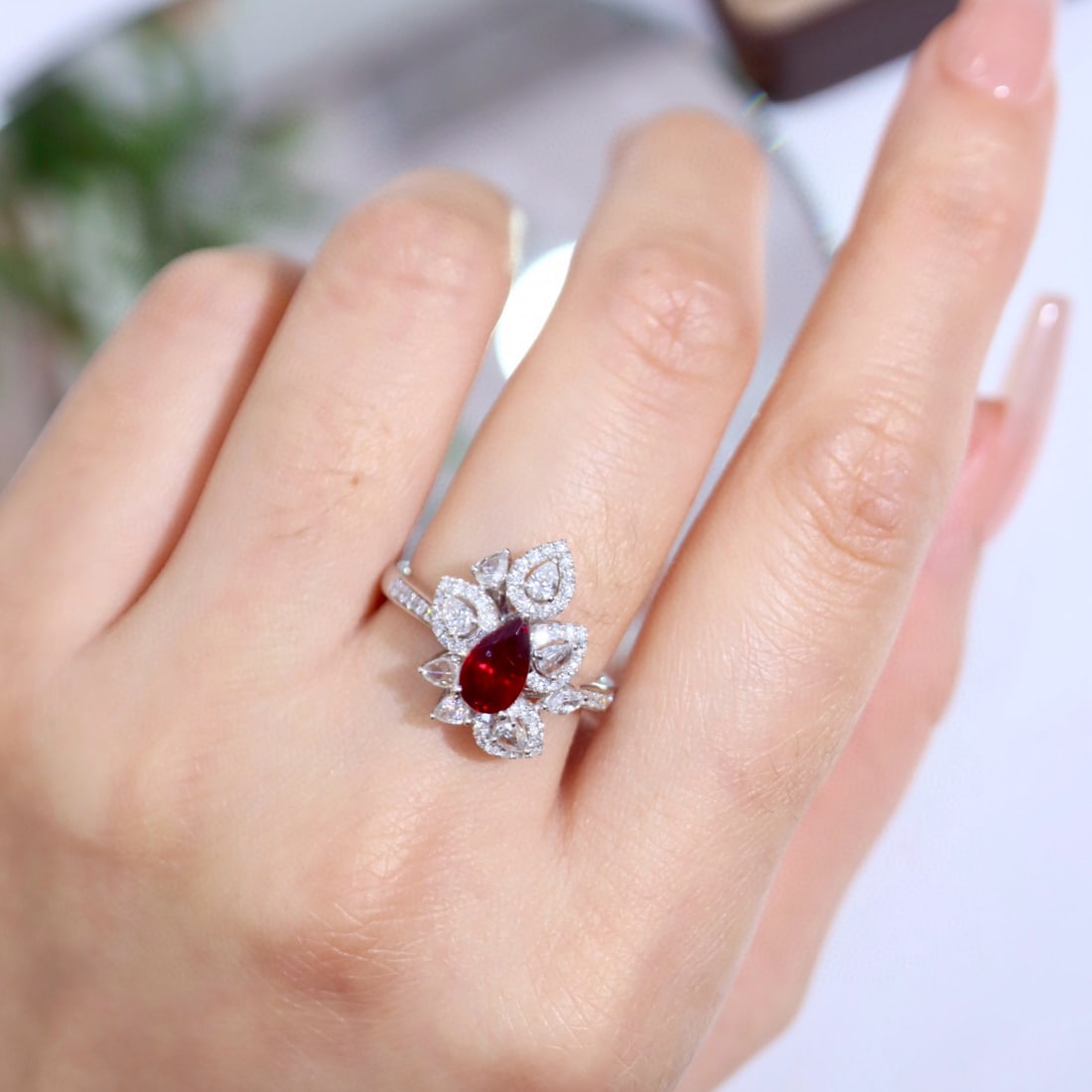 14k Gold 1.65 Ctw Natural Ruby & Diamond Ring - 8