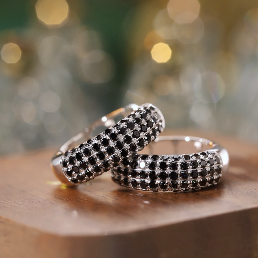 14k Gold 1.30 Ct Natural Black Diamond Earrings: Ref:231002337 // gold content:14k gold // main gemstone:black diamond // shape:round // carat weight:1. 30ct // color:black // treatment:natural // cut grade:g // Condition: New Low Estimate: 2900.00