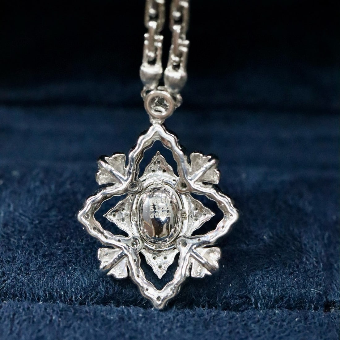 14k Gold 1.71 Ctw Natural Sapphire & Diamond Necklace - 3