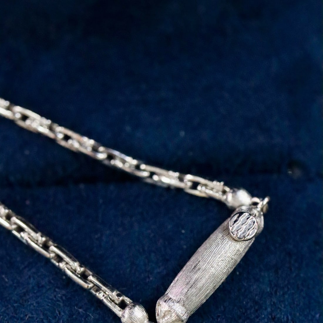 14k Gold 1.71 Ctw Natural Sapphire & Diamond Necklace - 4