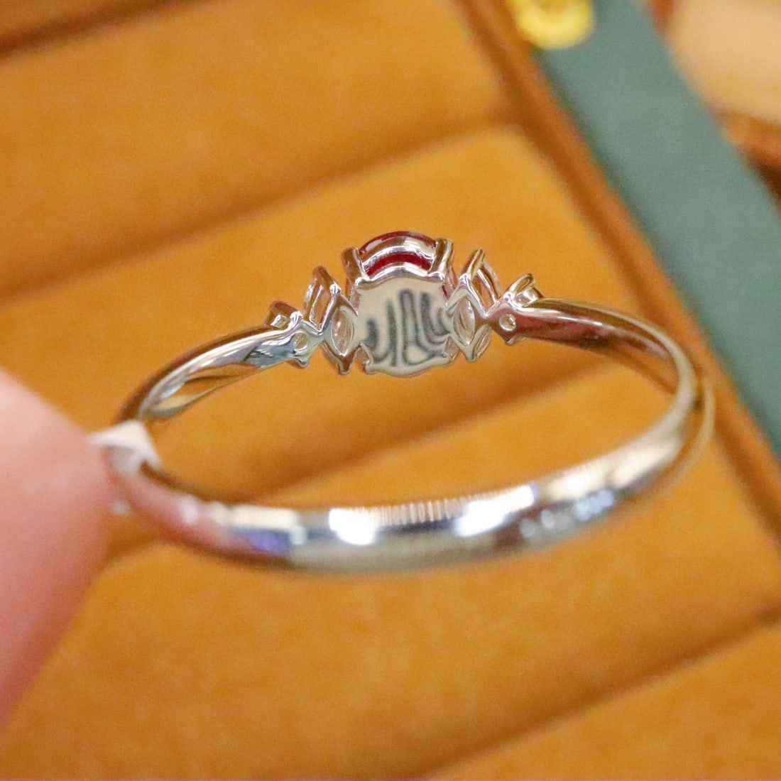 14k Gold 0.59 Ctw Natural Ruby & Diamond Ring - 3