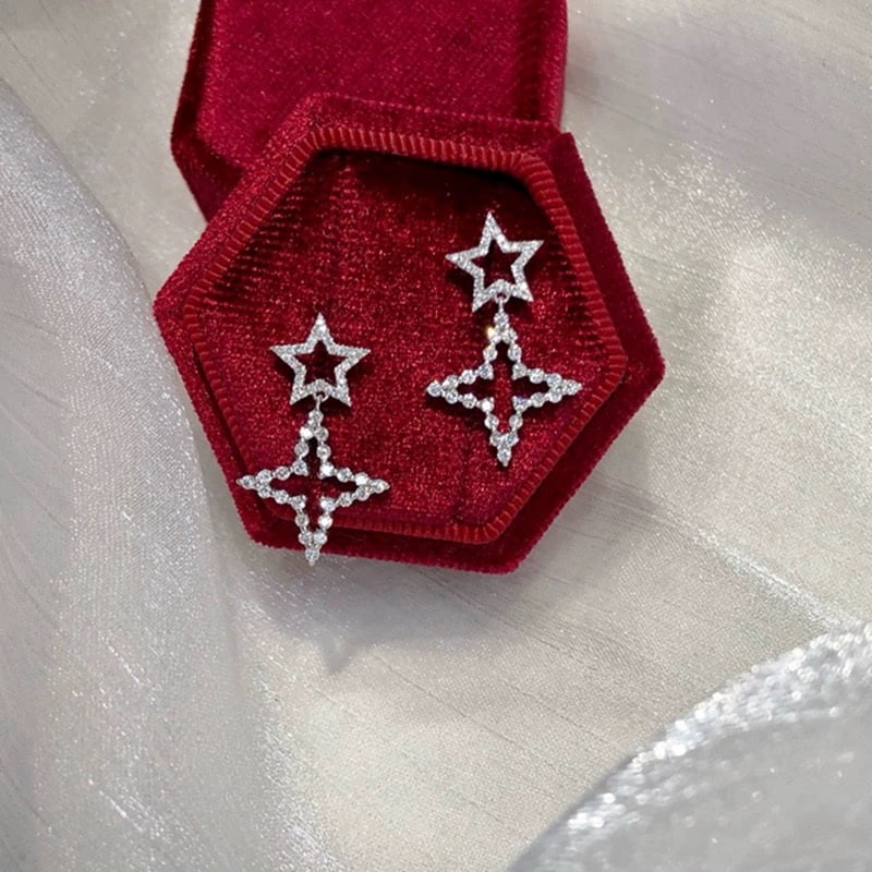 14k Gold 0.68 Ct Natural H Diamond Earrings - 4