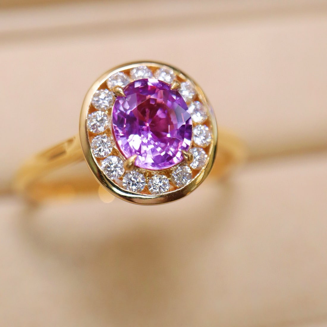 14k Gold 1.33 Ctw Natural Sapphire & Diamond Ring - 5
