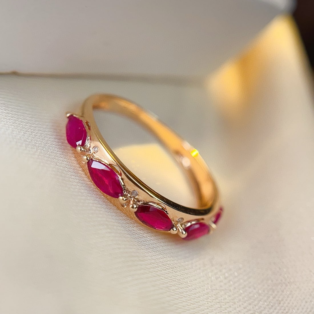 14k Gold 1 Ct Natural Ruby & Diamond Ring - 3