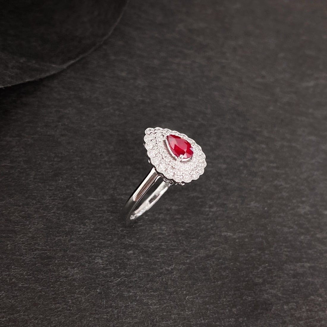 14k Gold 0.71 Ctw Natural Ruby & Diamond Ring - 2