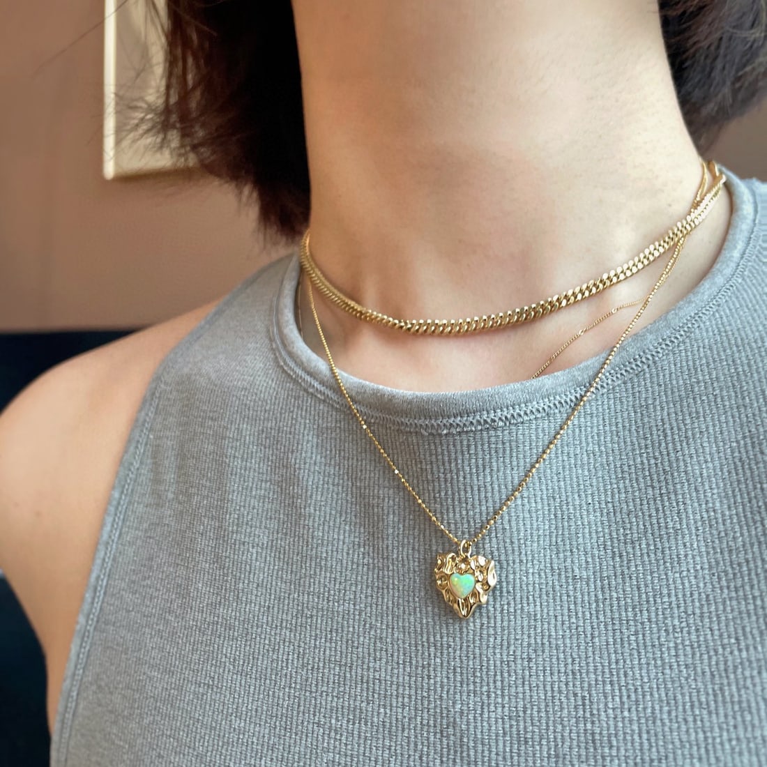 14k Gold 0.2 Ct Natural Tourmaline Pendant( Without Chain ) - 6