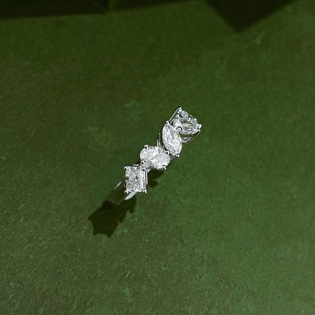 Gia Certified 14k Gold 2.4 Ct Natural E-f Vs-vvs Multiply Diamond Ring - 6