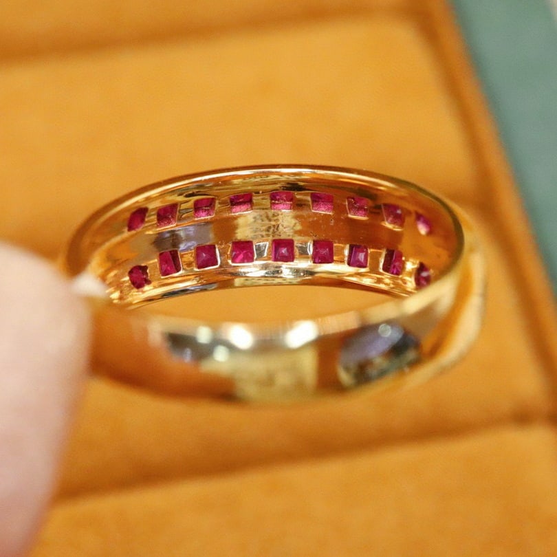 14k Gold 1.01 Ctw Natural Ruby & Diamond Ring - 3