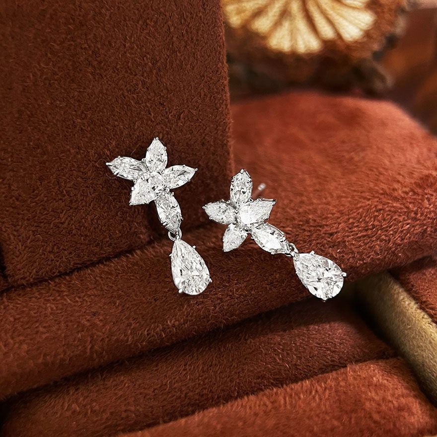14k Gold 2.1 Ct Lab Grown Diamond Earrings - 3