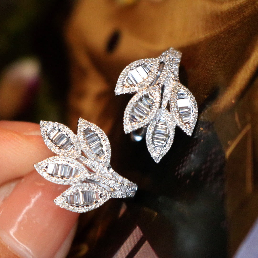 14k Gold 0.8 Ct Natural H Diamond Earrings (1 of 7)