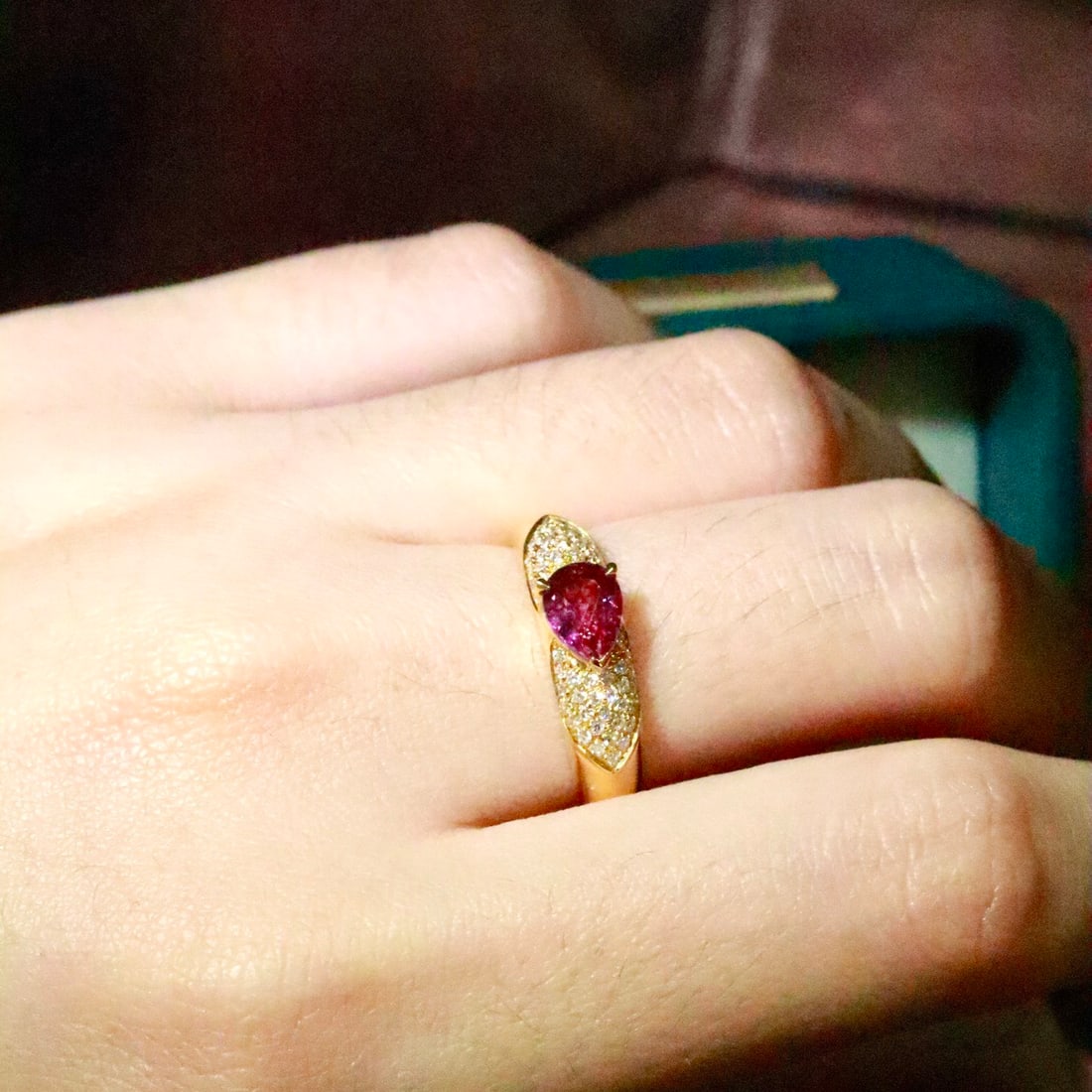 14k Gold 1.23 Ctw Natural Ruby & Diamond Ring - 6