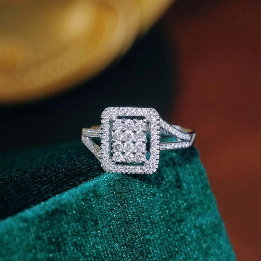 14k Gold 0.60 Ct Natural H Diamond Ring: Ref:231118190 // gold content:14k gold // ring size:7. 25us // // main gemstone:diamond // shape:round // carat weight:0. 60ct // clarity grade:vs-si // color:h // treatment:natural // cut grade:g // 