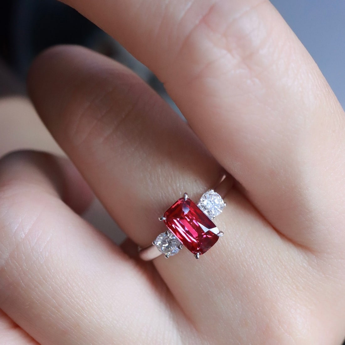 14k Gold 1.93 Ctw Natural Ruby & Diamond Ring - 6