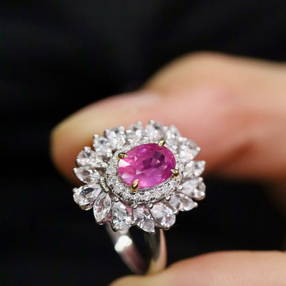 14k Gold 1.13 Ctw Natural Ruby & Diamond Ring - 6