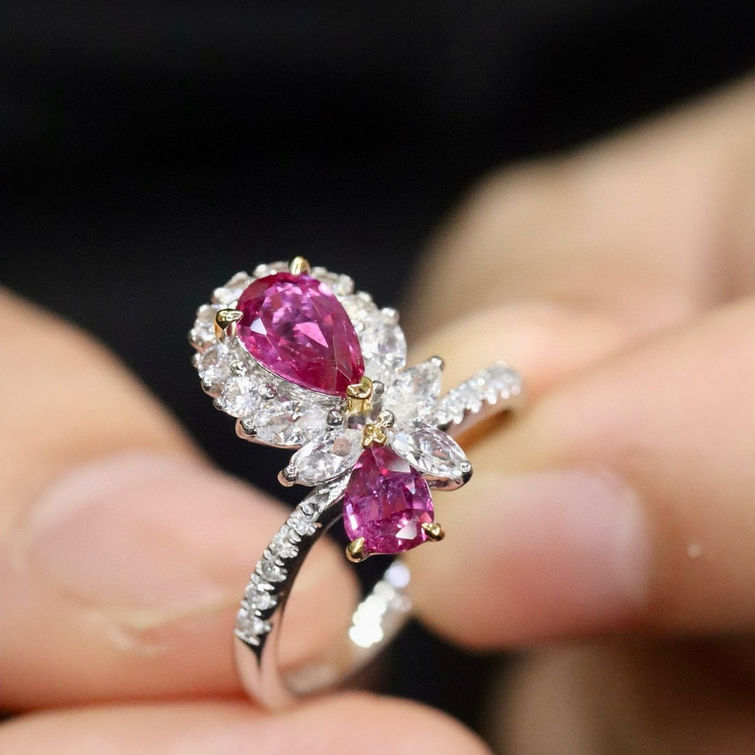14k Gold 1.15 Ctw Natural Ruby & Diamond Ring - 3