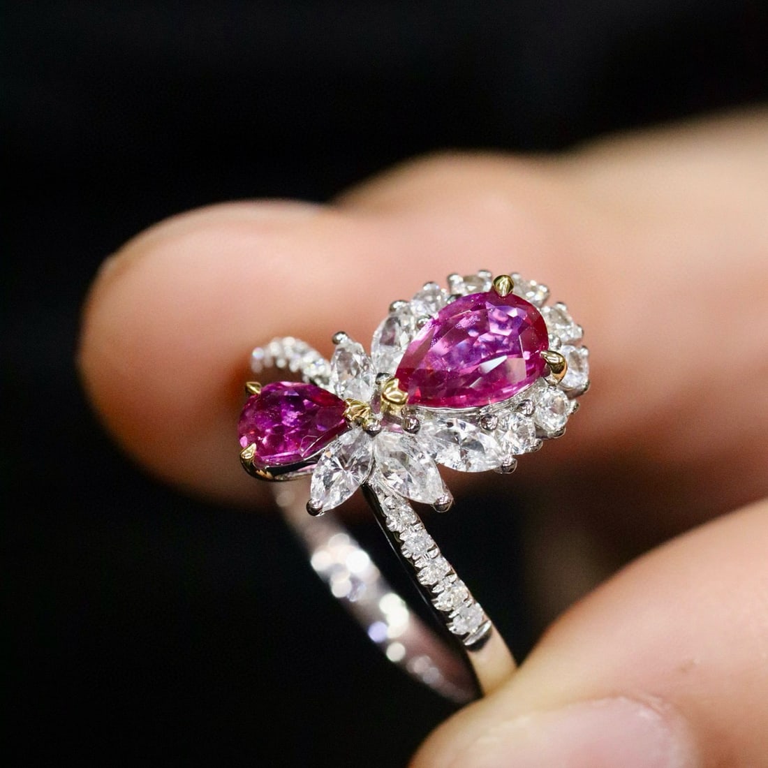 14k Gold 1.15 Ctw Natural Ruby & Diamond Ring - 4