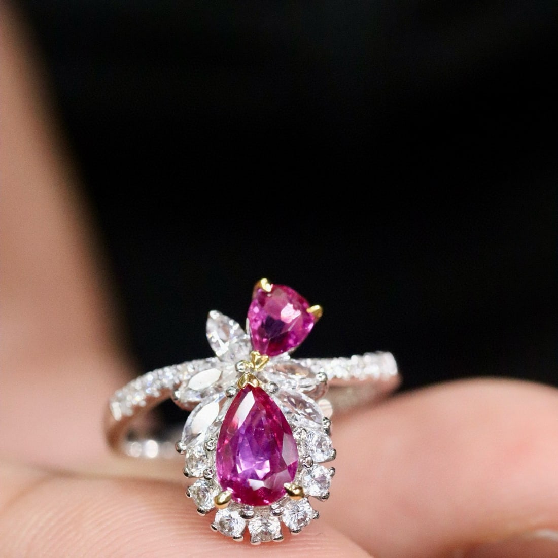 14k Gold 1.15 Ctw Natural Ruby & Diamond Ring - 5
