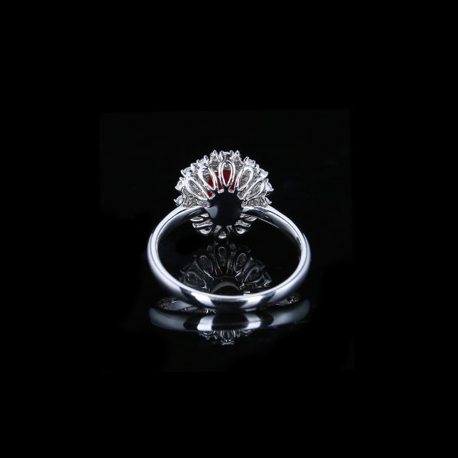 14k Gold 1.43 Ctw Natural Ruby & Diamond Ring - 4