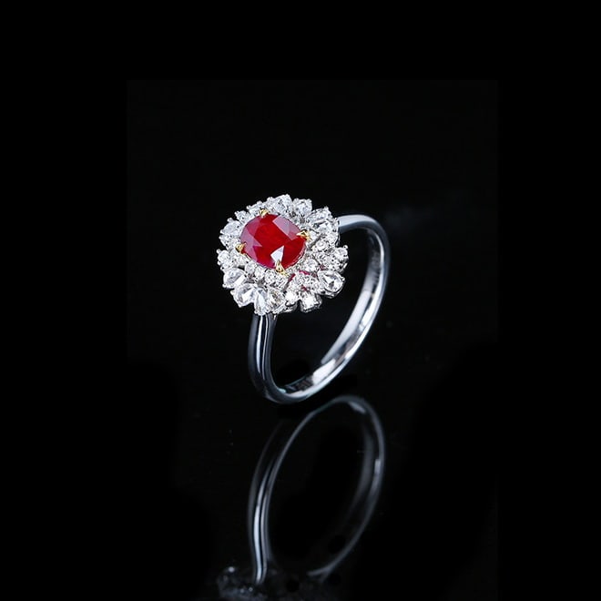14k Gold 1.43 Ctw Natural Ruby & Diamond Ring - 5