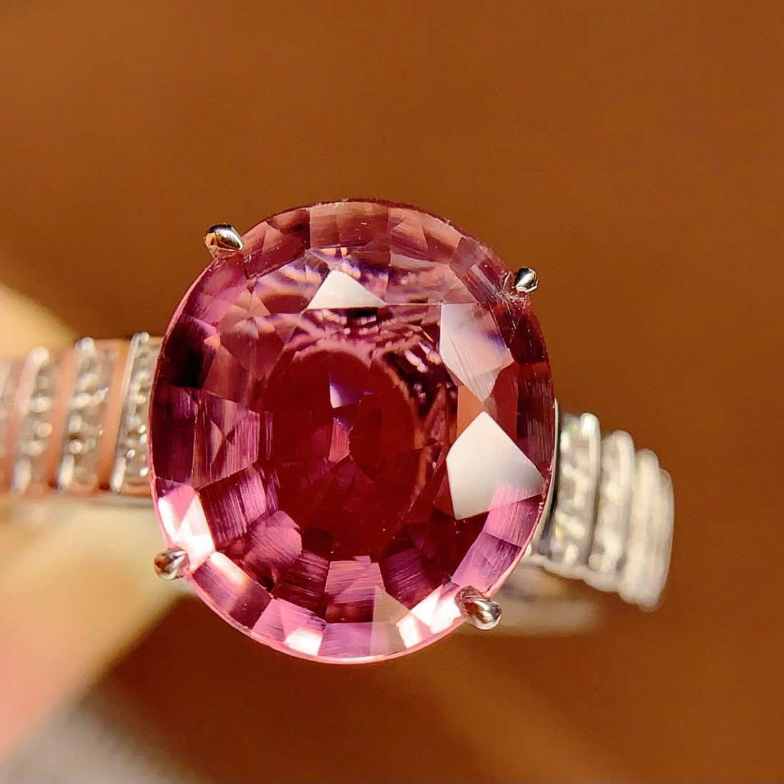 14k Gold 2.98 Ct Natural Tourmaline & Diamond Ring - 2