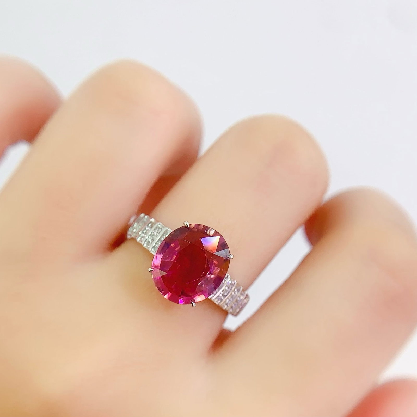 14k Gold 2.98 Ct Natural Tourmaline & Diamond Ring - 5