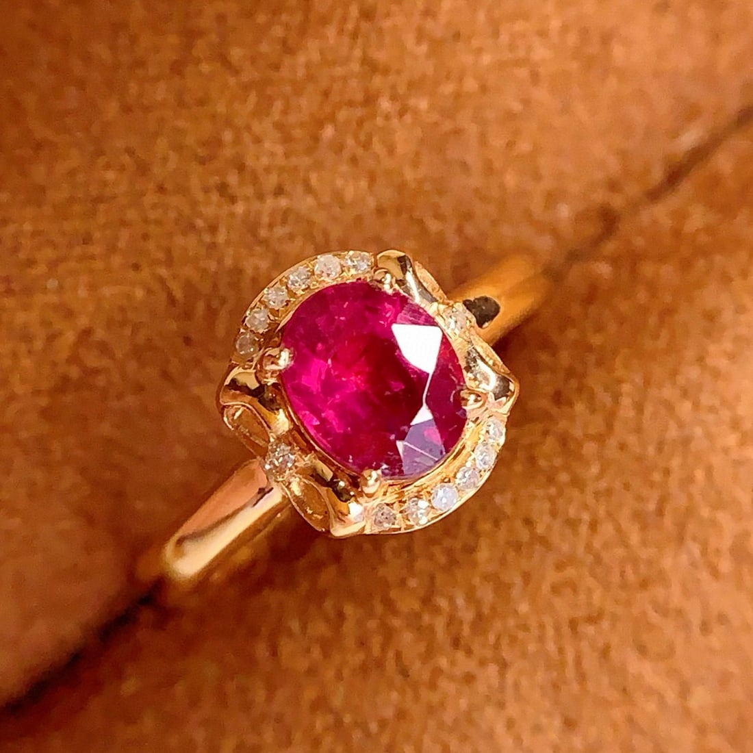 14k Gold 1 Ct Natural Tourmaline & Diamond Ring - 5