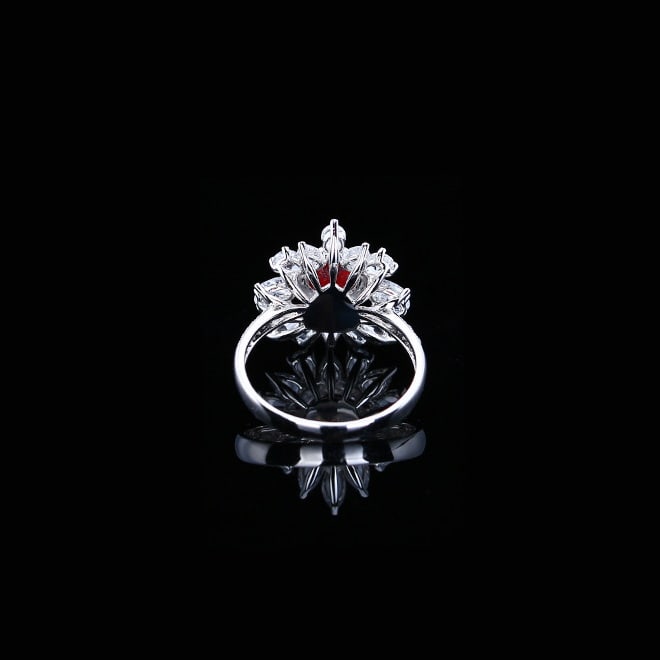 14k Gold 1.23 Ctw Natural Ruby & Diamond Ring - 4