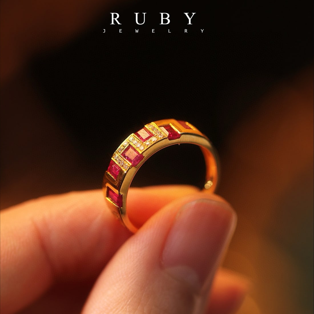 14k Gold 1.3 Ct Natural Ruby & Diamond Ring - 2