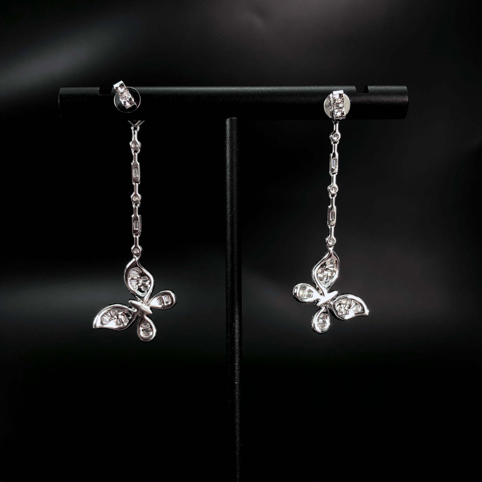14k Gold 1.08 Ct Natural H Diamond Earrings - 3