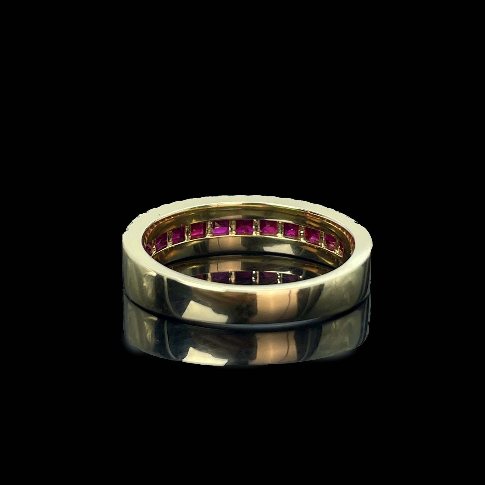 14k Gold 0.8 Ct Natural Ruby & Diamond Ring - 3
