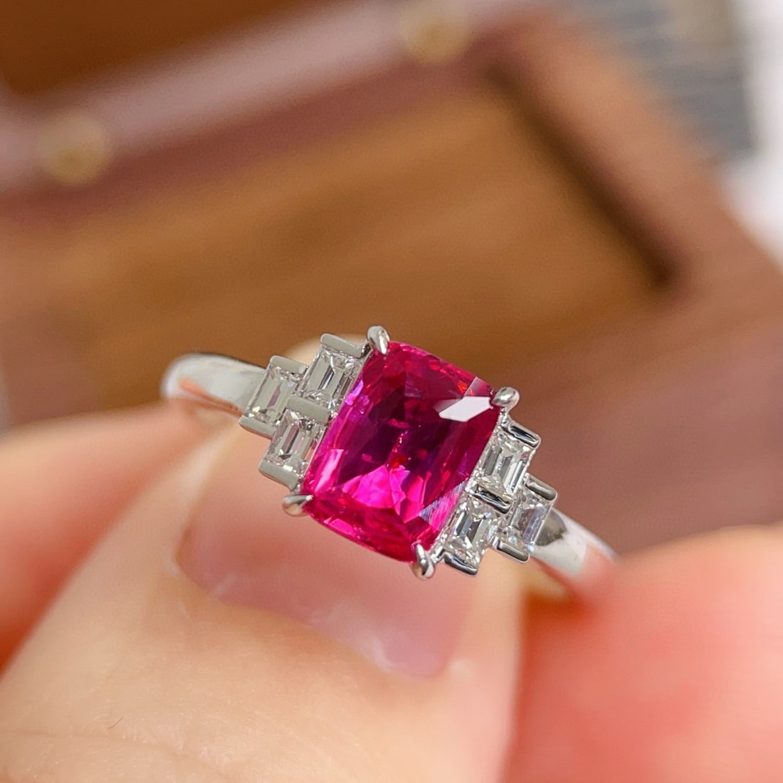 14k Gold 1.31 Ctw Natural Ruby & Diamond Ring (1 of 8)