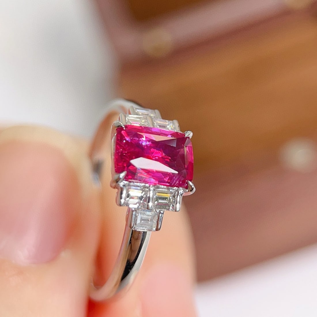 14k Gold 1.31 Ctw Natural Ruby & Diamond Ring - 5