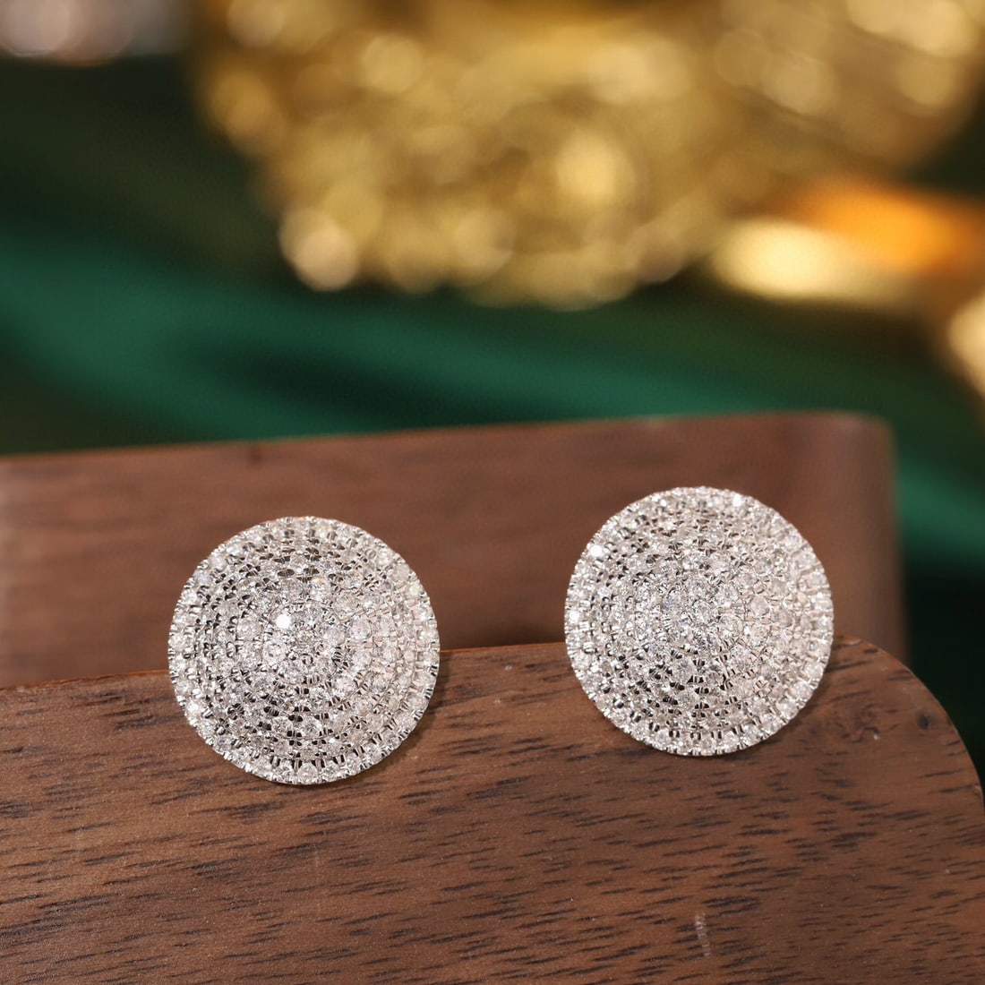 14k Gold 1 Ct Natural H Diamond Earrings - 3