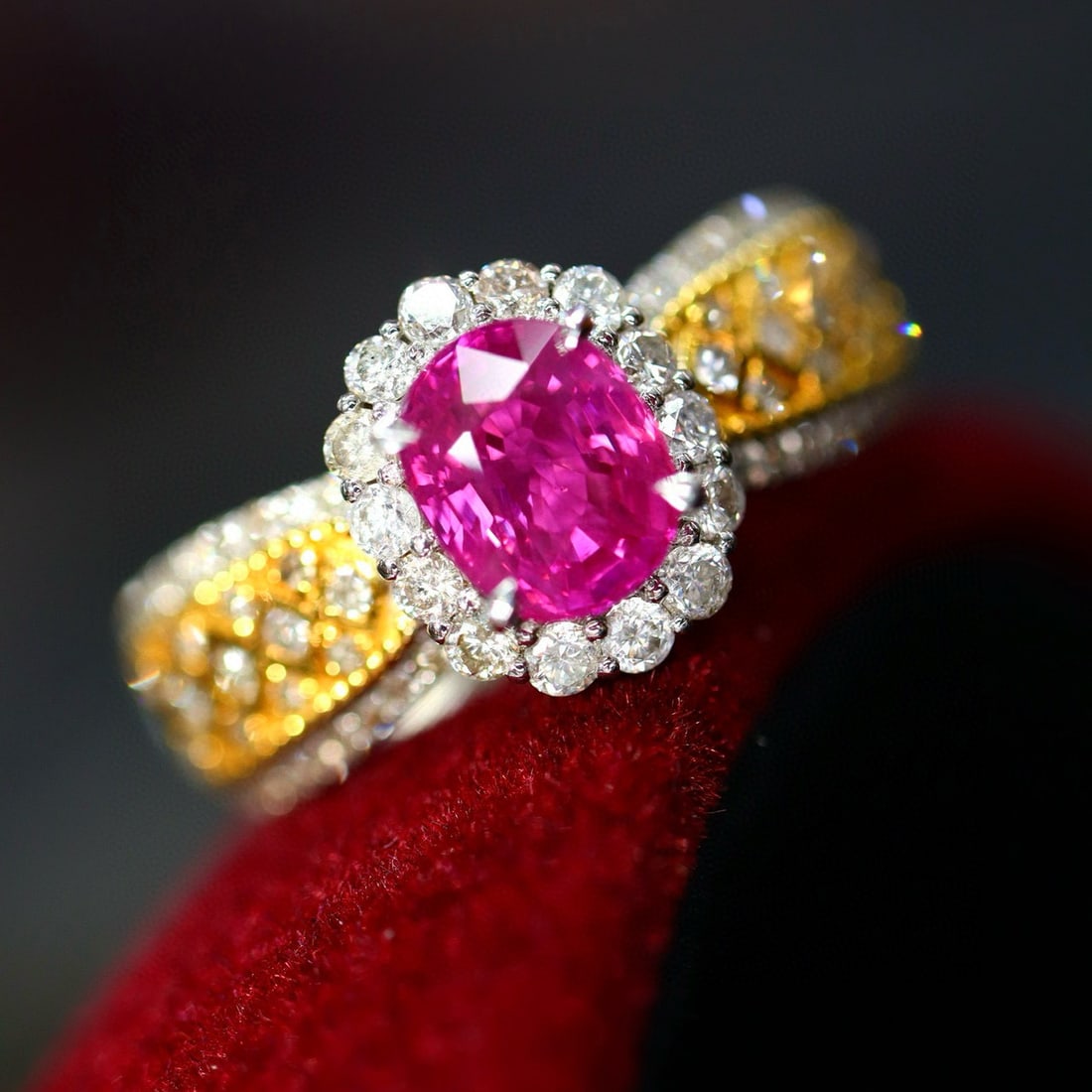 14k Gold 1.46 Ctw Natural Ruby & Diamond Ring (1 of 7)