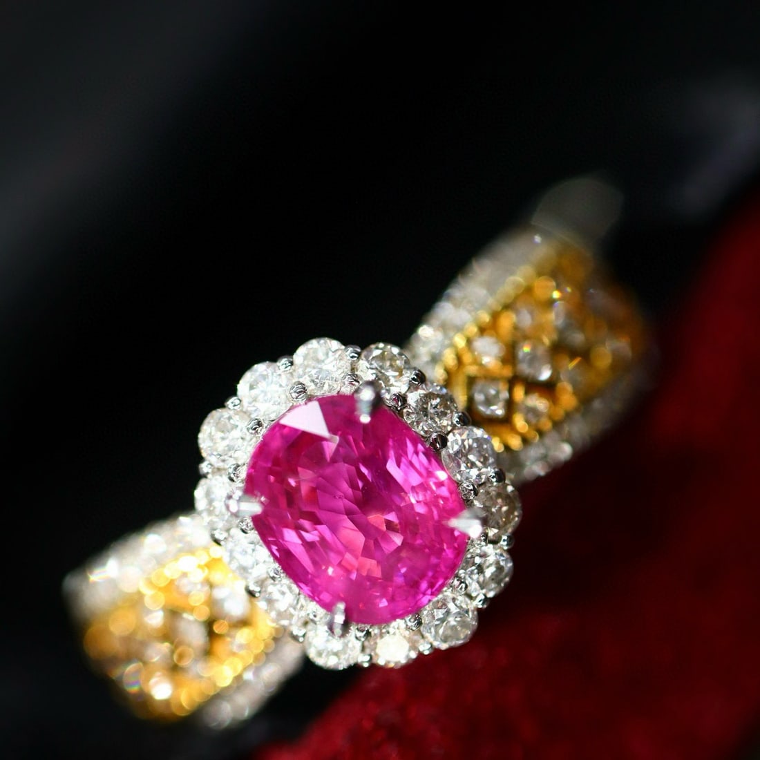 14k Gold 1.46 Ctw Natural Ruby & Diamond Ring - 4