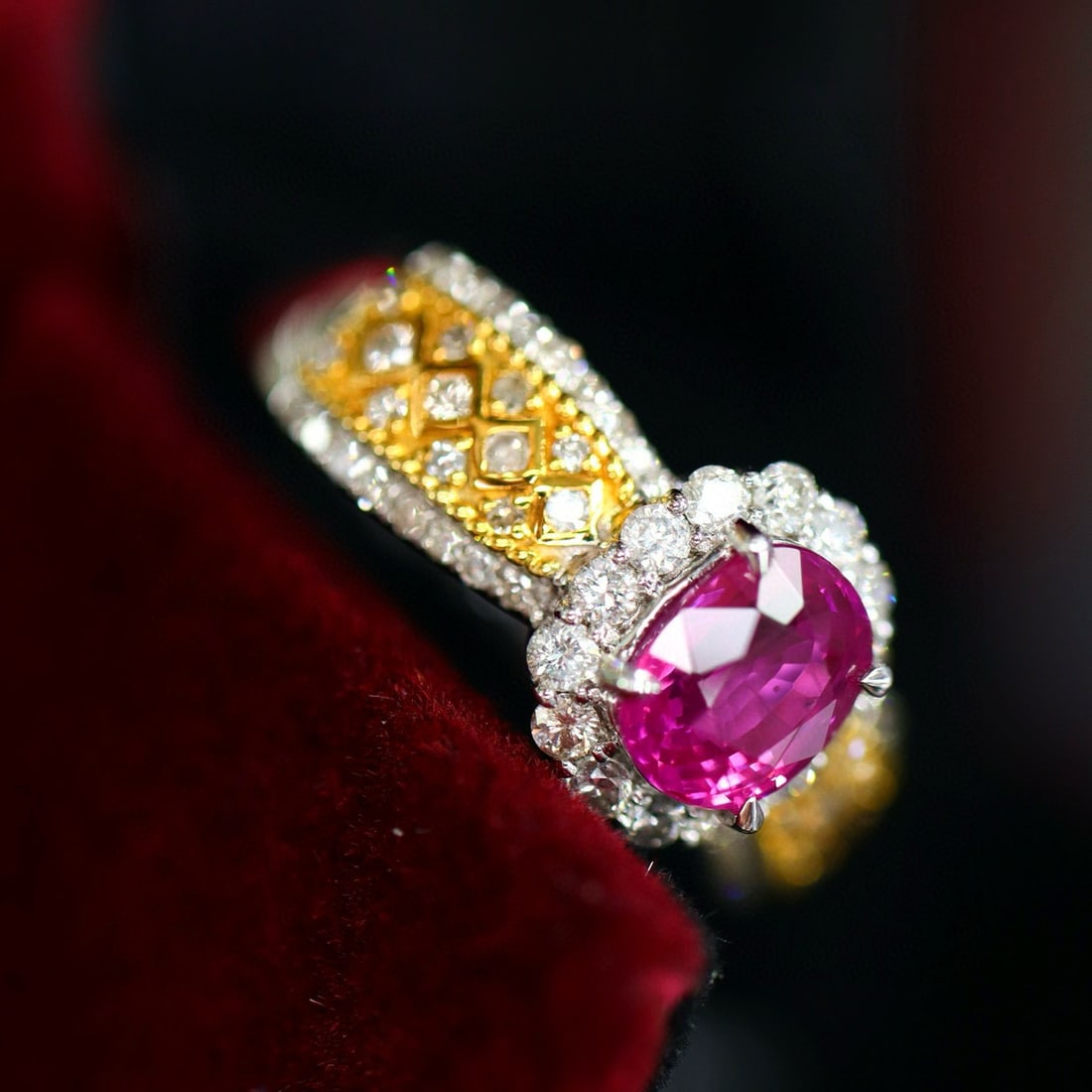14k Gold 1.46 Ctw Natural Ruby & Diamond Ring - 5