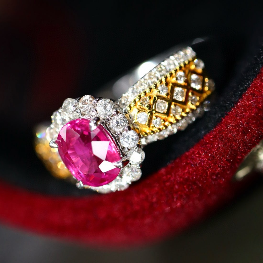 14k Gold 1.46 Ctw Natural Ruby & Diamond Ring - 6
