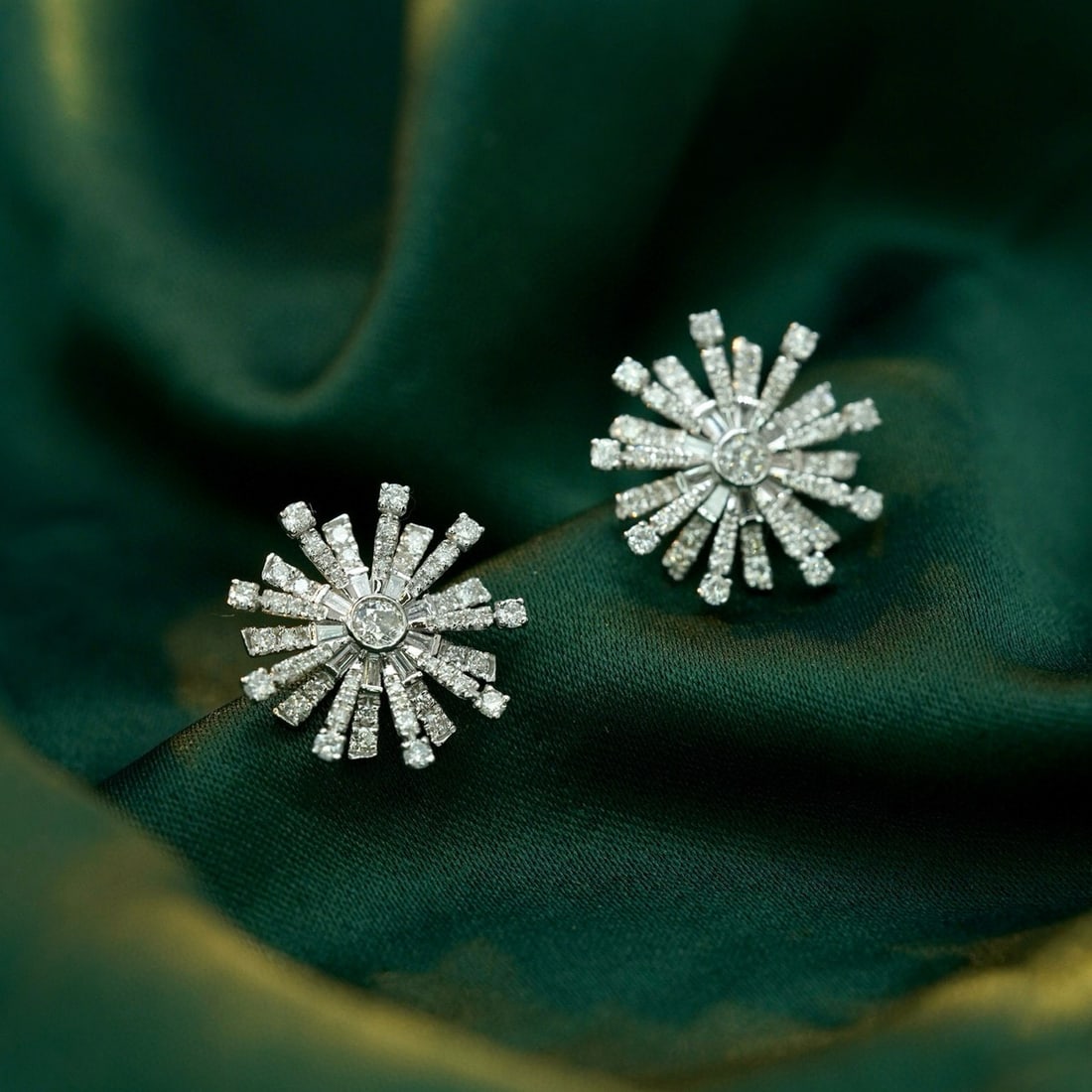 14k Gold 1.04 Ct Natural H Diamond Earrings - 6